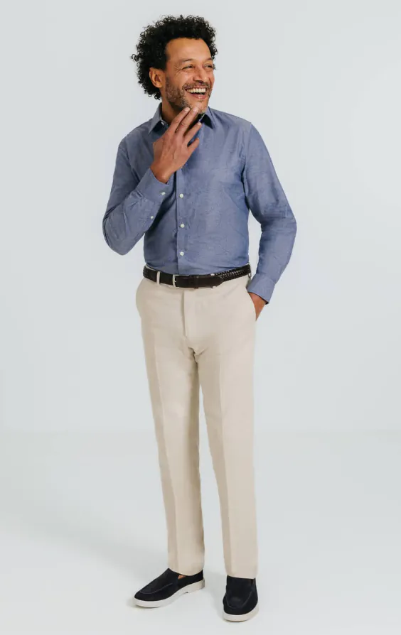 Chemise à imprimé floral bleu - photo 3