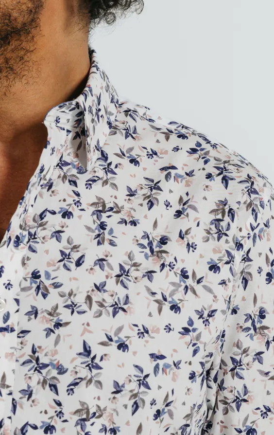 Chemise en coton à imprimé floral - photo 2