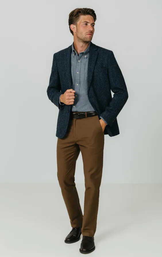 Chemise en coton brossé bleu - photo 1 Chemise en coton brossé bleu - photo 1