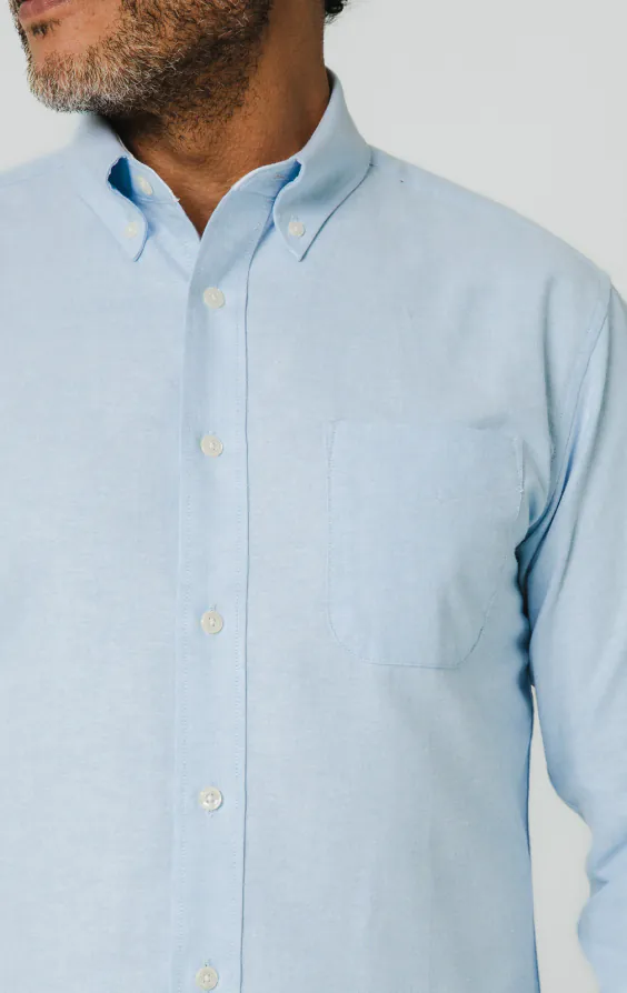 Chemise oxford bleu clair - photo 2 Chemise oxford bleu clair - photo 2