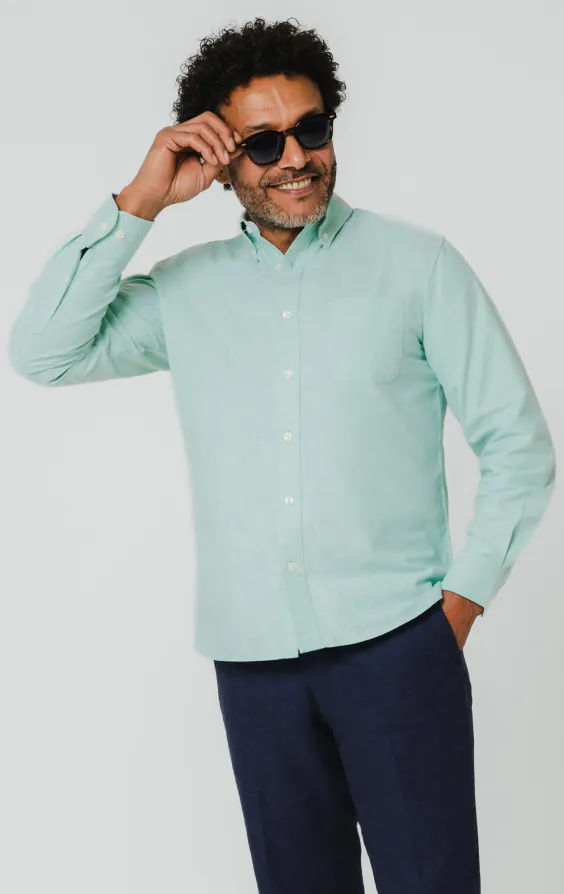Chemise oxford vert menthe - photo 3 Chemise oxford vert menthe - photo 3