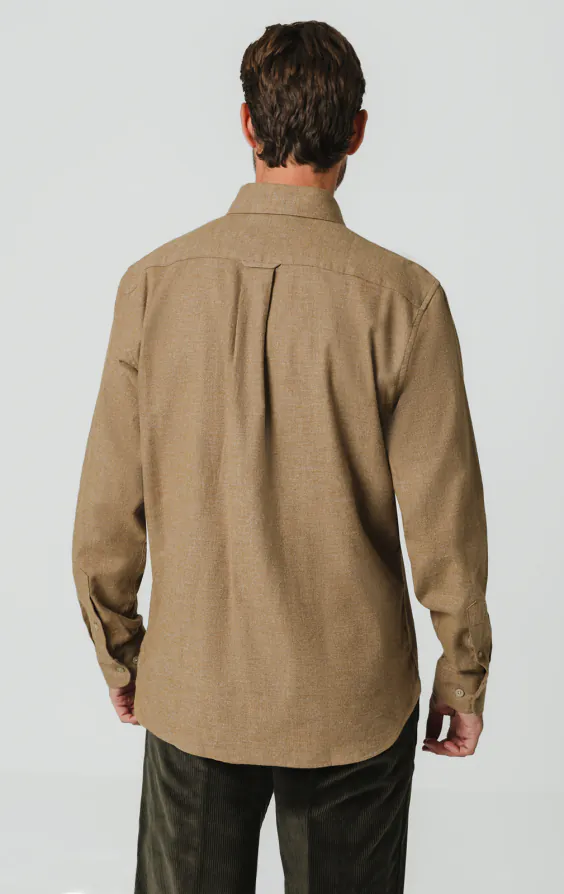 Chemise en coton brossé à marron - photo 4 Chemise en coton brossé à marron - photo 4