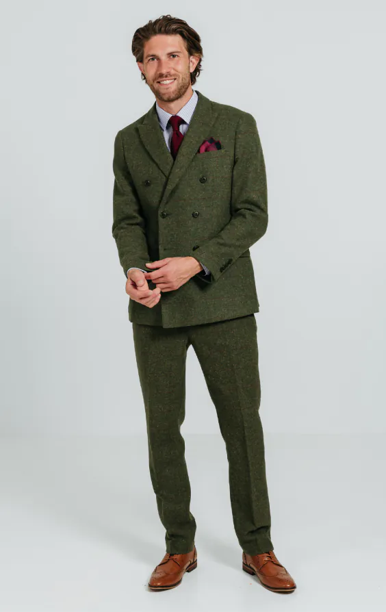 Veste tweed croisé verte à gros carreaux - photo 1 Veste tweed croisé verte à gros carreaux - photo 1