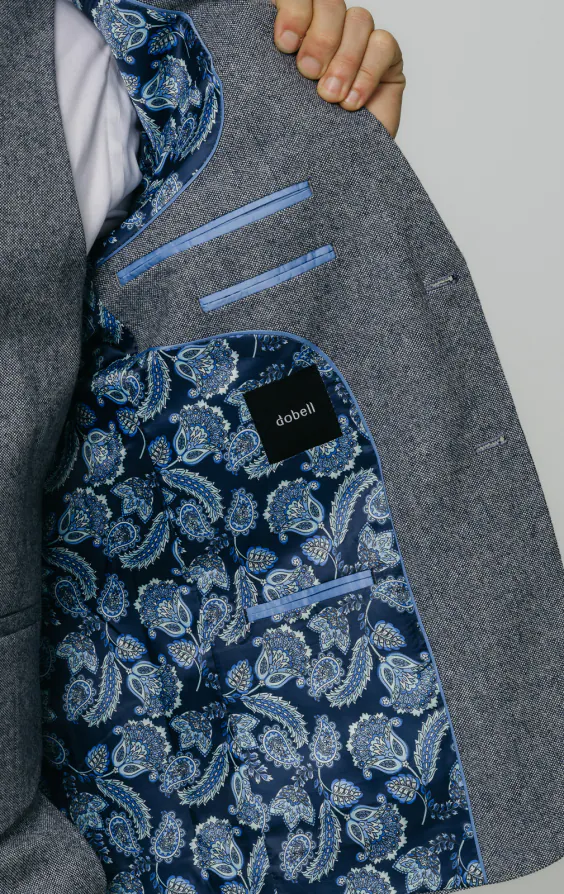 Costume 3 pièces tweed Donegal bleu - photo 4 Costume 3 pièces tweed Donegal bleu - photo 4
