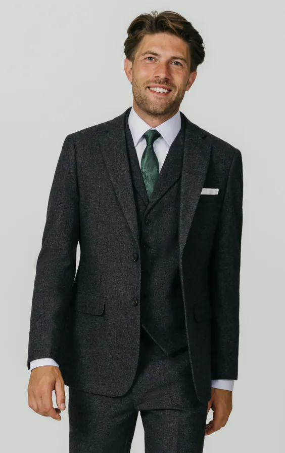 Costume 3 pièces tweed Donegal gris Costume 3 pièces tweed Donegal gris