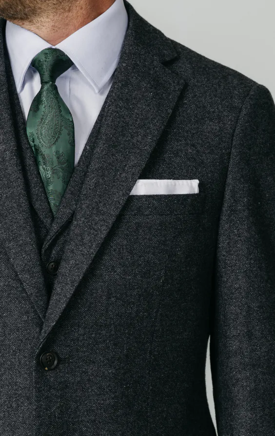 Costume 3 pièces tweed Donegal gris - photo 3 Costume 3 pièces tweed Donegal gris - photo 3
