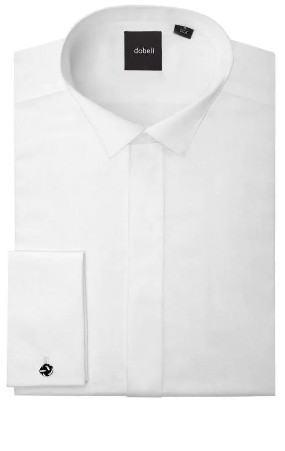 Smoking noir 2 pieces chemise habillee et n ud papillon Dobell