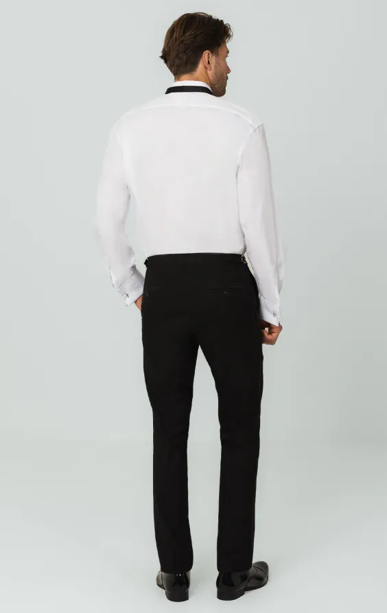 Chemise habillée, 100% coton, plastron plissé devant, col cassé - photo 4 Chemise habillée, 100% coton, plastron plissé devant, col cassé - photo 4