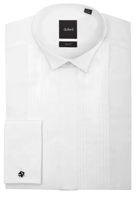 Chemise habillée, plissée devant, coupe slim, col cassé, 100% coton - photo 1 Chemise habillée, plissée devant, coupe slim, col cassé, 100% coton - photo 1