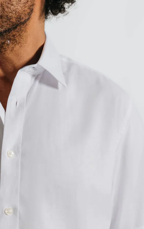 Chemise en lin blanc à manches courtes - photo 1 Chemise en lin blanc à manches courtes - photo 1