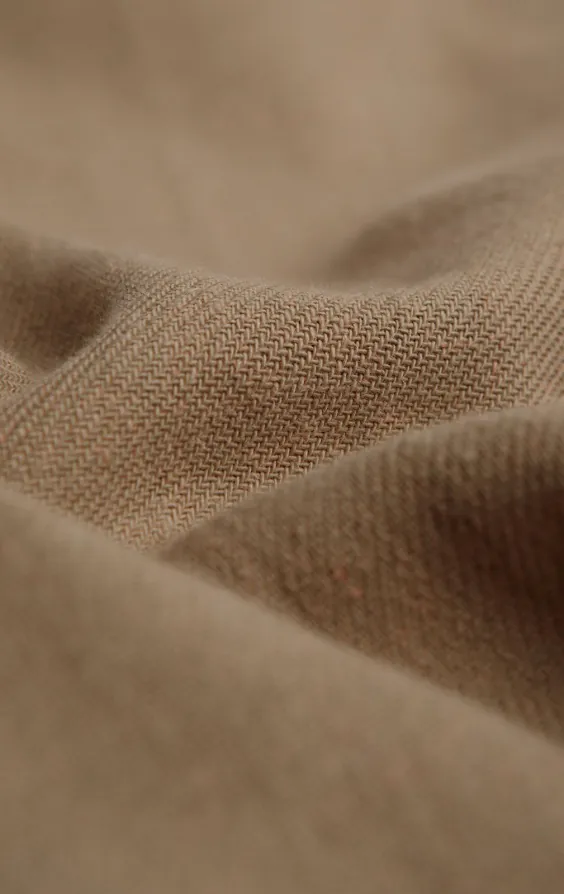 Gilet en sergé de lin beige - photo 4
