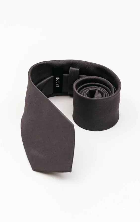 Cravate doupion gris foncé - photo 2