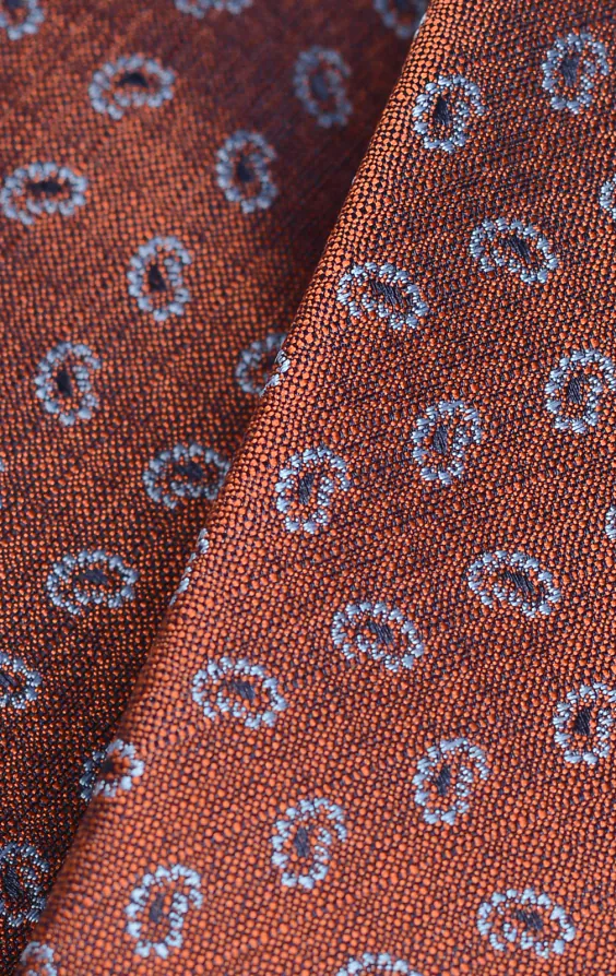 Cravate motif paisley à brun rouille - photo 3 Cravate motif paisley à brun rouille - photo 3