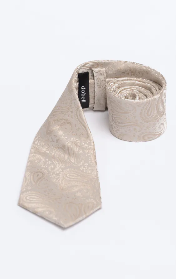 Cravate motif paisley à champagne - photo 1 Cravate motif paisley à champagne - photo 1