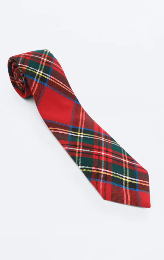 Cravate Rouge Tartan - photo 2