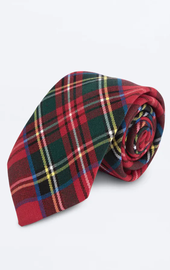 Cravate Rouge Tartan