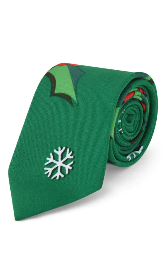 Cravate d/Spoke Houx de Noel