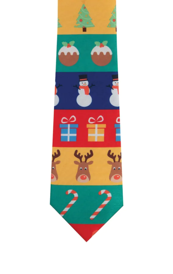 Cravate Motif Papier Cadeaux de Noël - photo 1