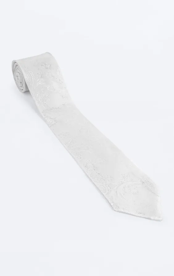 Cravate Motif Blanc - photo 2