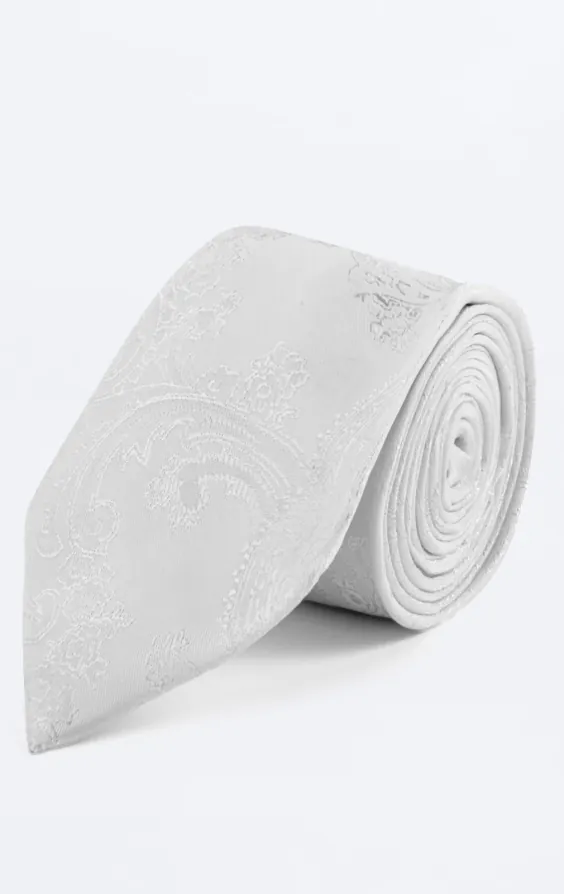 Cravate Motif Blanc