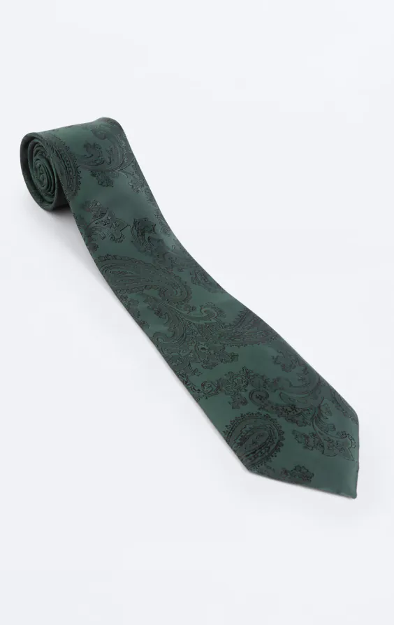 Cravate Motif Vert Anglais - photo 2