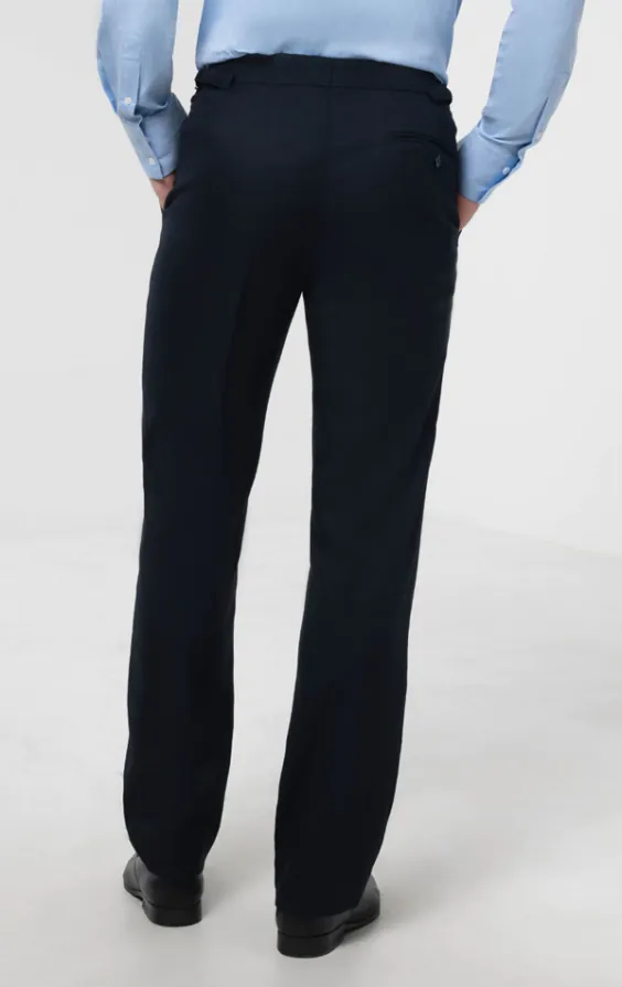 Pantalon de jaquette bleu marine à chevrons - photo 2 Pantalon de jaquette bleu marine à chevrons - photo 2
