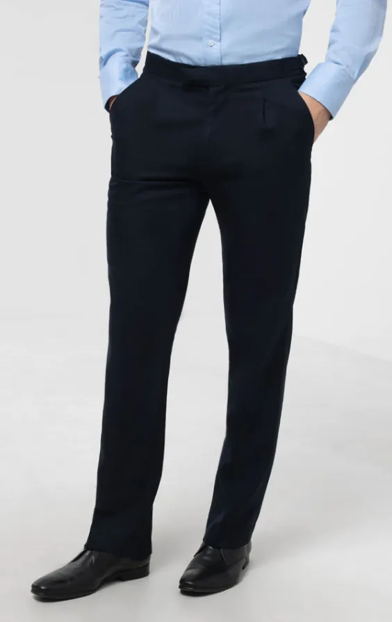Jaquette bleu marine à chevrons avec pantalon assorti - photo 6 Jaquette bleu marine à chevrons avec pantalon assorti - photo 6
