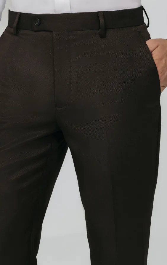 Pantalon de costume sergé marron - photo 1 Pantalon de costume sergé marron - photo 1