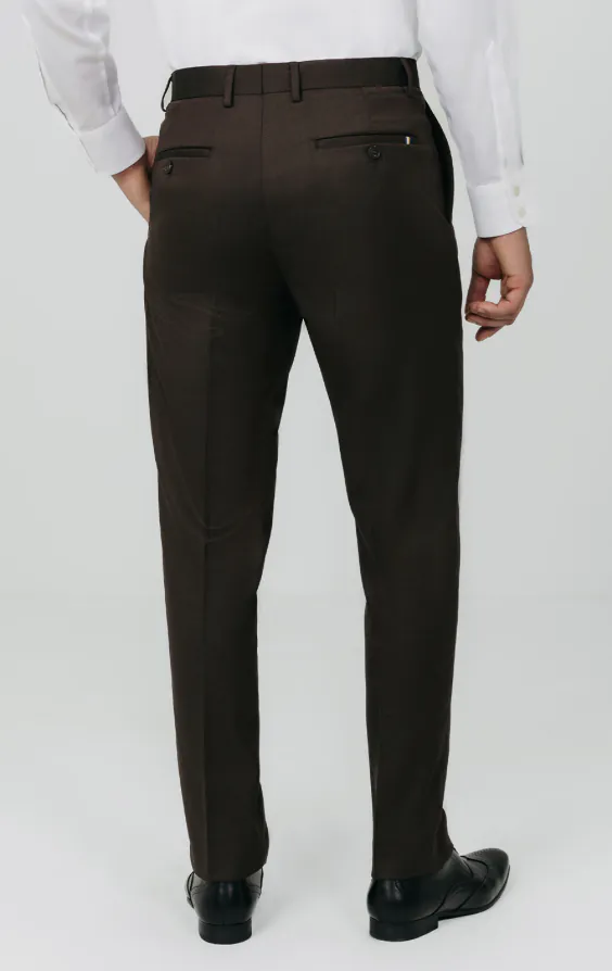 Pantalon de costume sergé marron - photo 2 Pantalon de costume sergé marron - photo 2