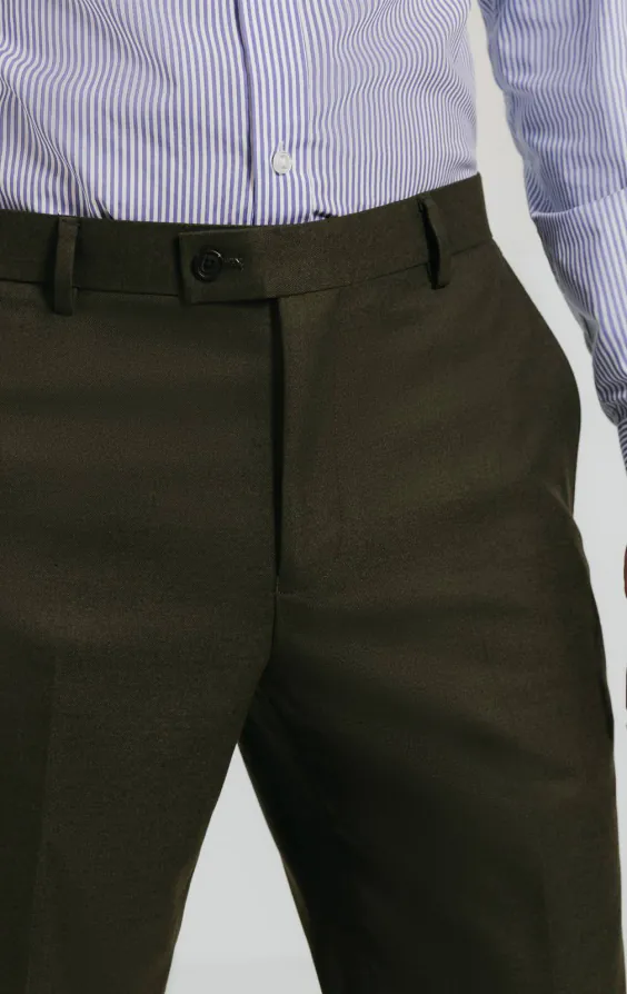 Pantalon de costume sergé vert foncé - photo 1 Pantalon de costume sergé vert foncé - photo 1