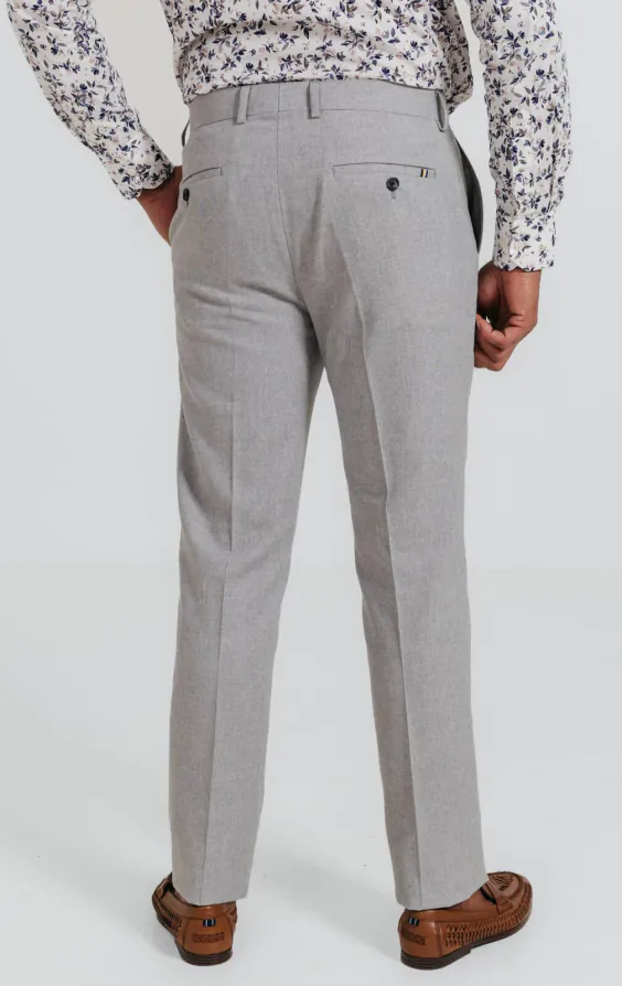 Pantalon de costume en lin gris clair - photo 2 Pantalon de costume en lin gris clair - photo 2