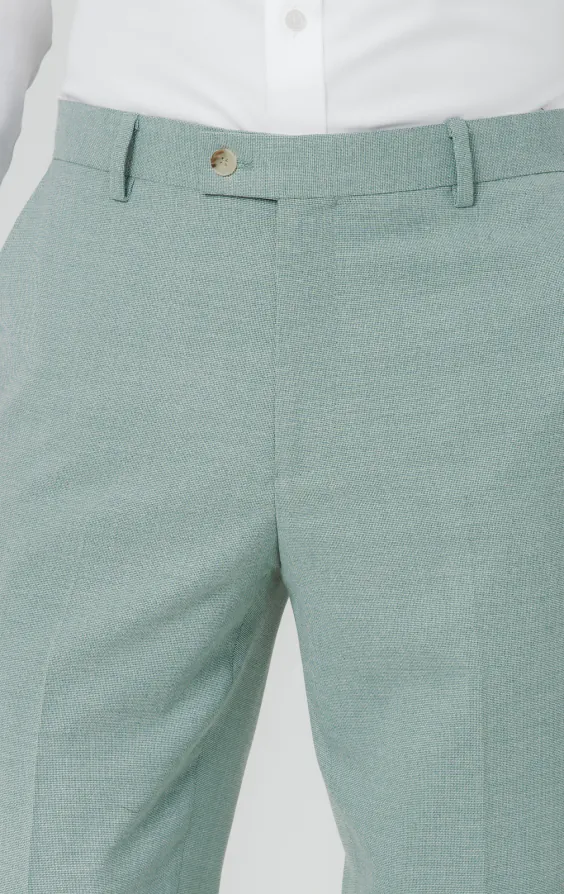 Pantalon de costume en hopsack vert menthe - photo 1 Pantalon de costume en hopsack vert menthe - photo 1