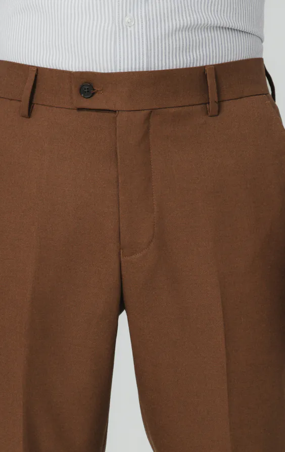 Pantalon de costume sergé marron moyen - photo 1 Pantalon de costume sergé marron moyen - photo 1