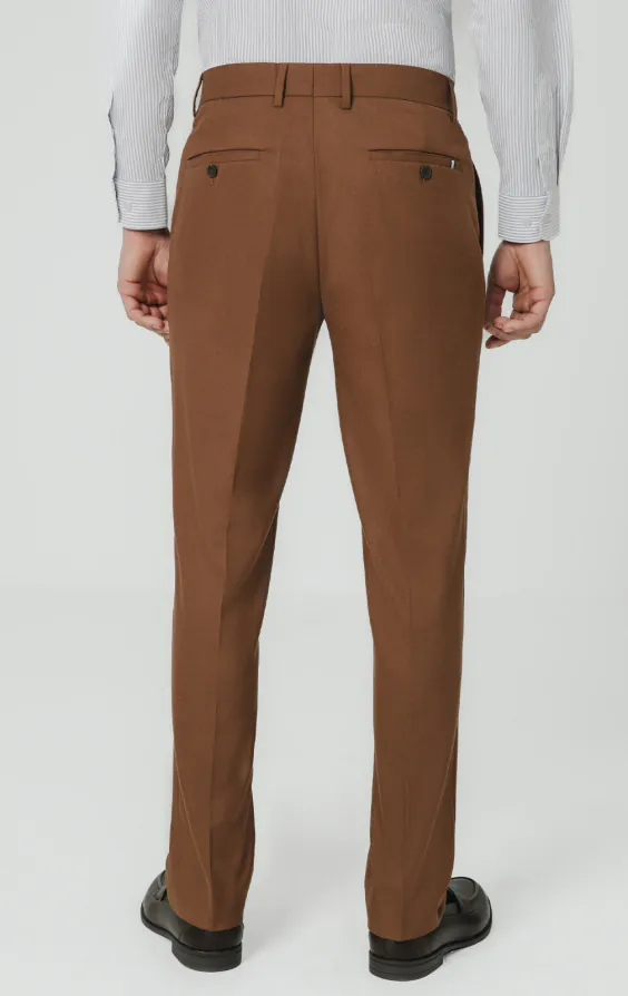 Pantalon de costume sergé marron moyen - photo 2 Pantalon de costume sergé marron moyen - photo 2