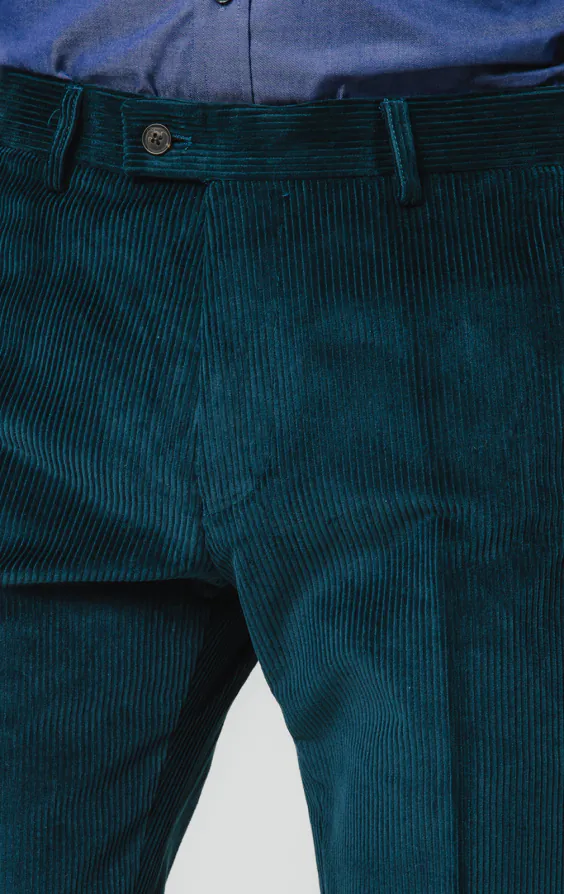 Pantalon en velours côtelé sarcelle - photo 1 Pantalon en velours côtelé sarcelle - photo 1