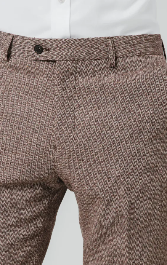 Pantalon de costume tweed séquoia à chevrons - photo 1 Pantalon de costume tweed séquoia à chevrons - photo 1