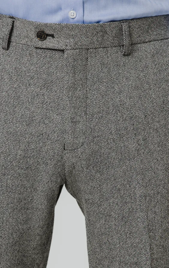 Pantalon de costume sergé tweed gris - photo 1 Pantalon de costume sergé tweed gris - photo 1