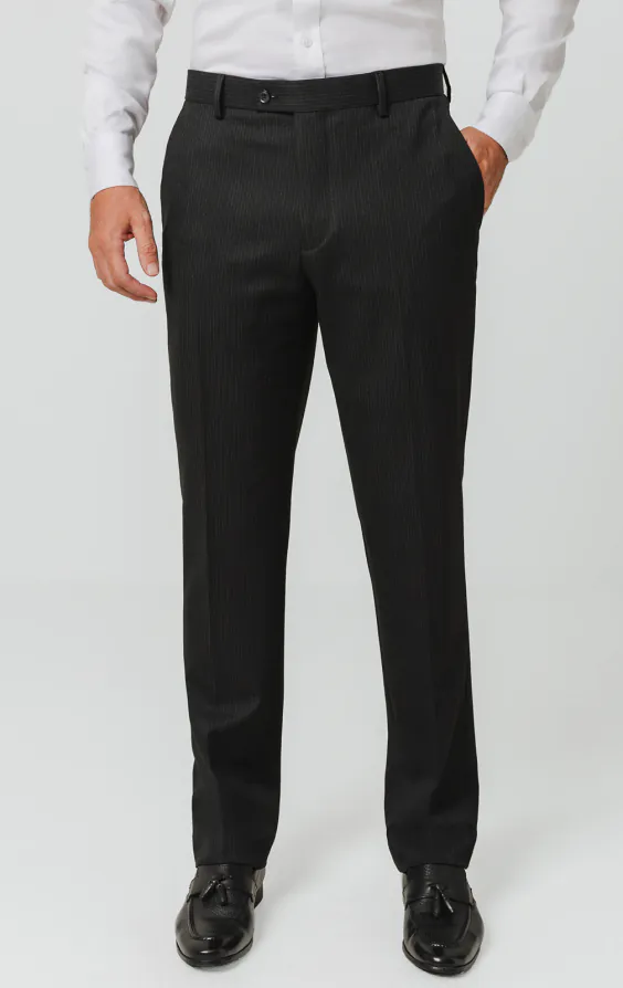 Pantalon de costume à fines rayures noires Pantalon de costume à fines rayures noires