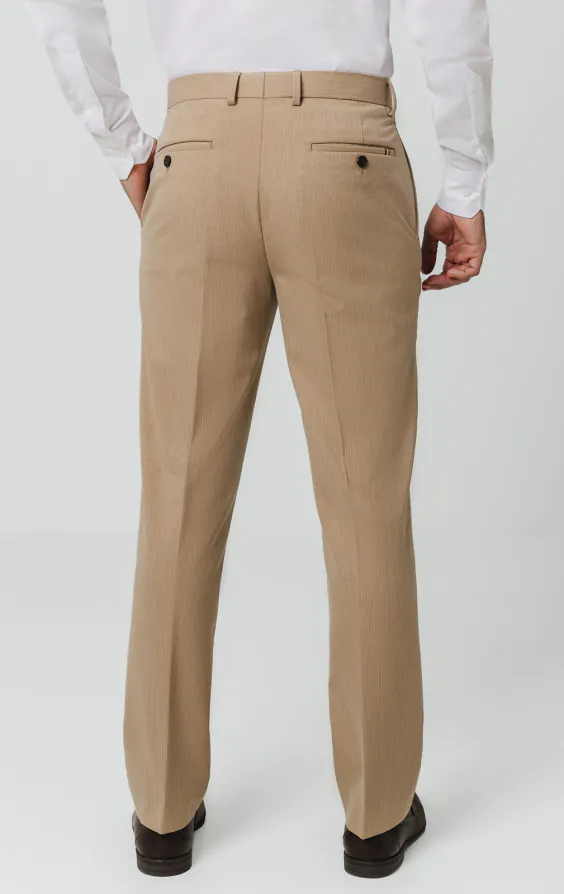 Pantalon de costume à fines rayures marron chameau - photo 2 Pantalon de costume à fines rayures marron chameau - photo 2