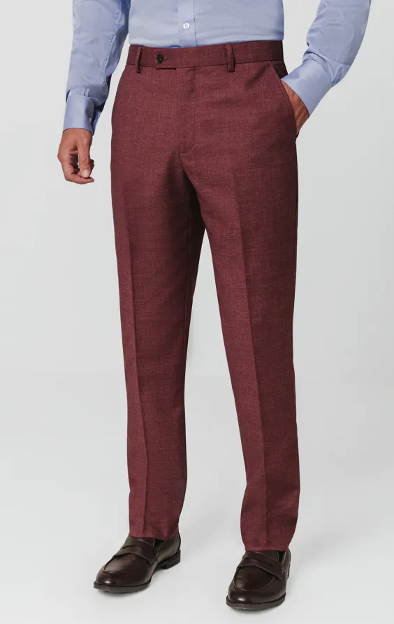 Pantalon de costume texturée mûrier Pantalon de costume texturée mûrier