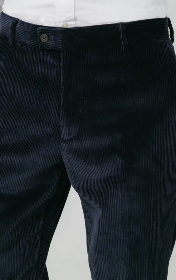Pantalon en Velours Côtelé Bleu Marine - photo 1 Pantalon en Velours Côtelé Bleu Marine - photo 1