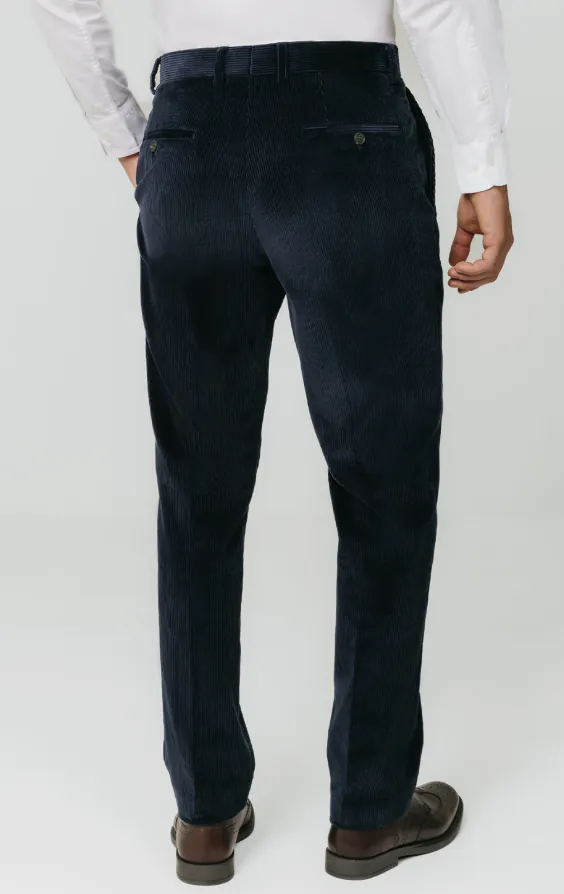Pantalon en Velours Côtelé Bleu Marine - photo 2 Pantalon en Velours Côtelé Bleu Marine - photo 2