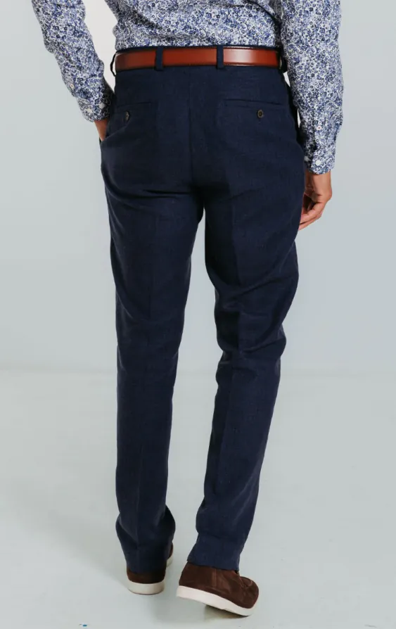 Pantalon en Lin Bleu Marine - photo 2 Pantalon en Lin Bleu Marine - photo 2