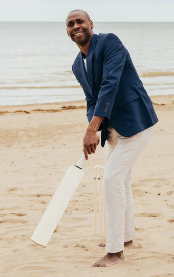 Pantalon en lin couleur crème - photo 3