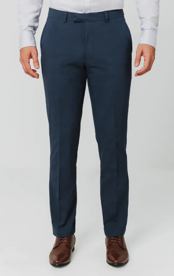Pantalon de Costume Bleu Moyen