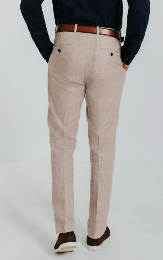 Pantalon en lin sable - photo 2