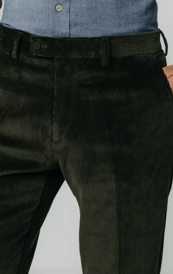 Pantalon en Velours Côtelé Vert - photo 1 Pantalon en Velours Côtelé Vert - photo 1