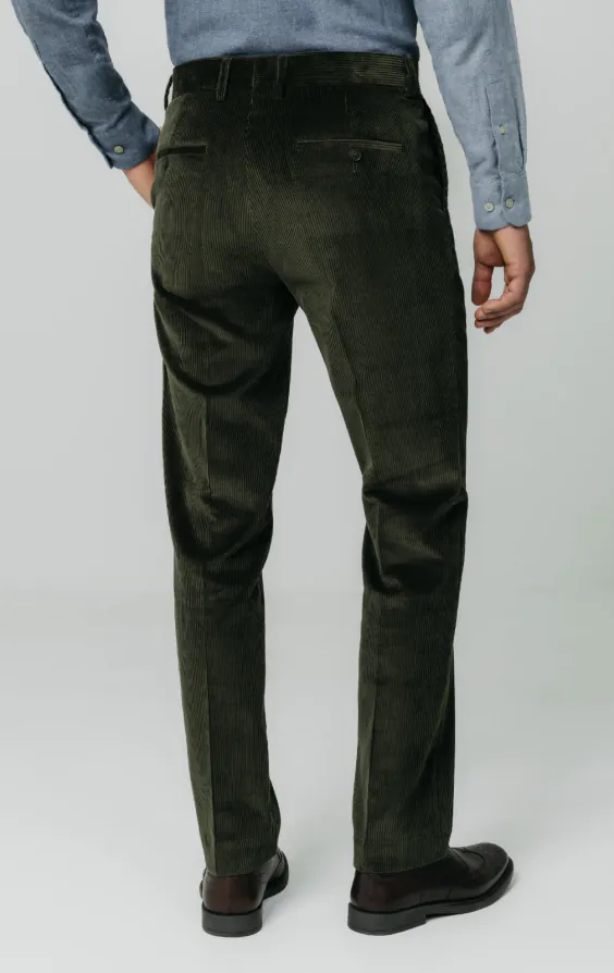Pantalon en Velours Côtelé Vert - photo 2 Pantalon en Velours Côtelé Vert - photo 2