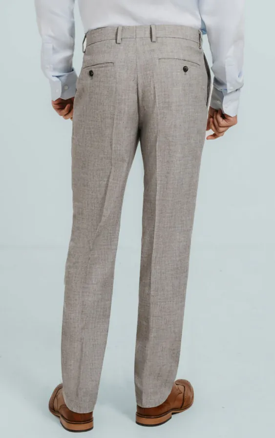 Pantalon de costume en flanelle gris - photo 2