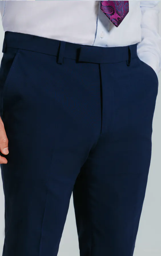 Pantalon de costume bleu coupe slim - photo 1